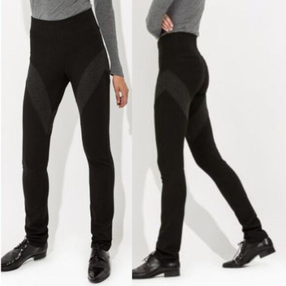 Kit and Ace Ellery Black Gray Panel Stretch Pants - Picture 1 of 6